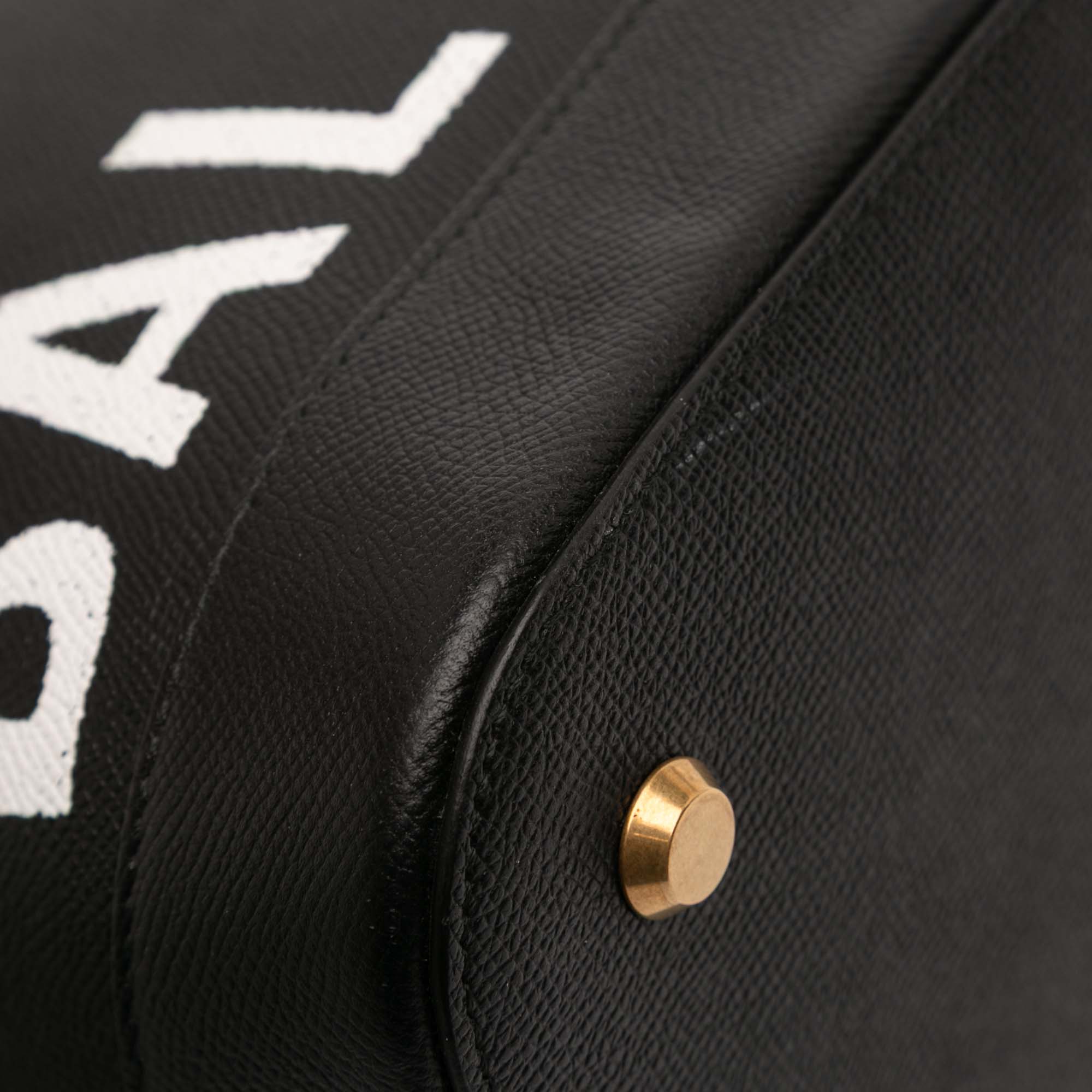 Grained Calfskin Ville Top Handle Bag M - Image 8