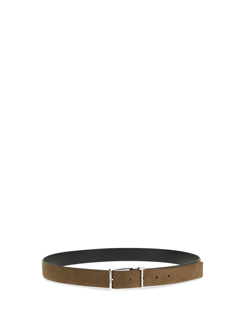 Tom Ford Calf Leather Belt — Brown Olive Bos Taurus