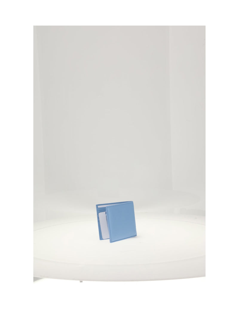 Celine Lambskin Bi-Fold Wallet — Blue