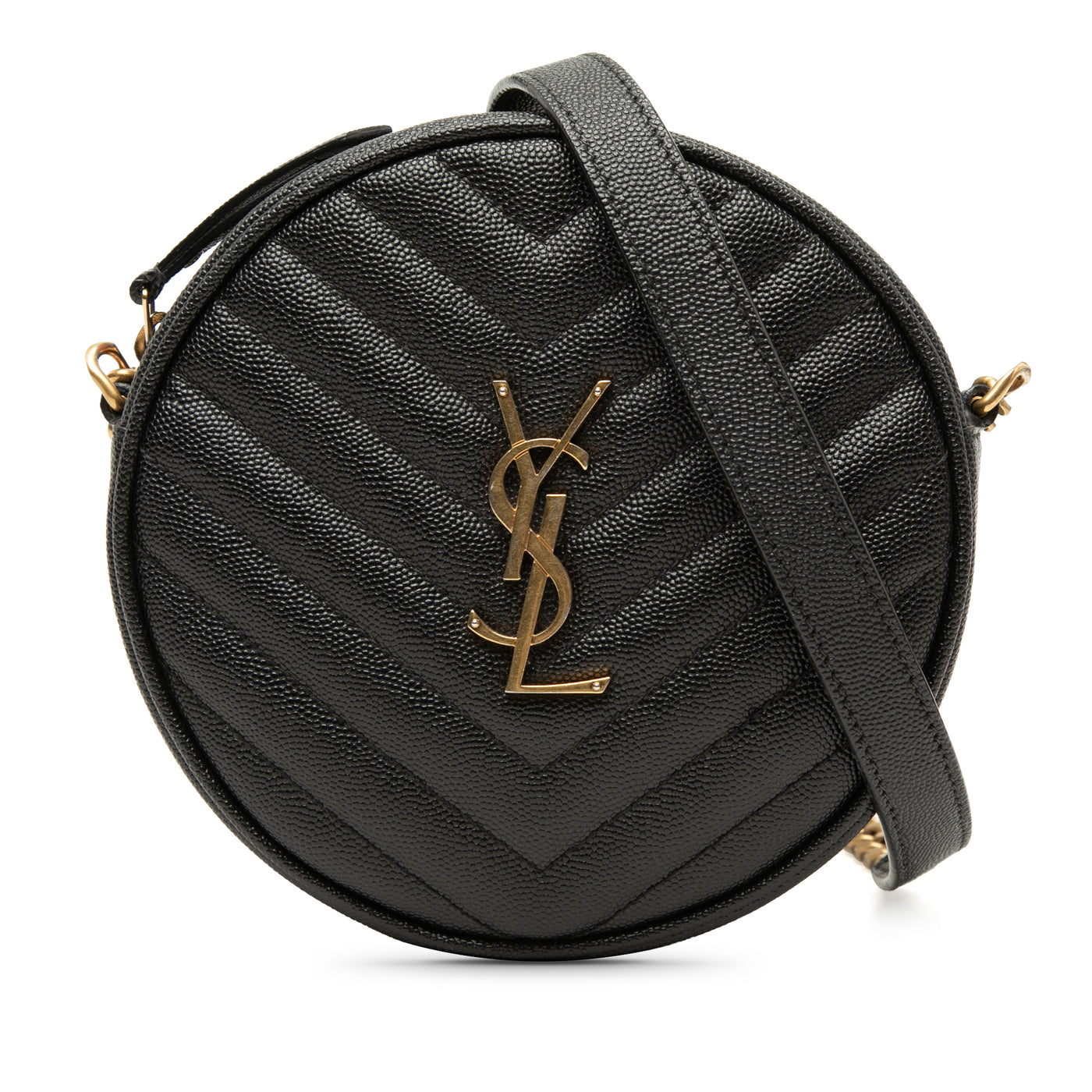 Grain De Poudre Chevron Round Vinyle Camera Bag - Image 1
