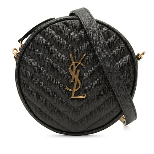 Grain De Poudre Chevron Round Vinyle Camera Bag - Image 1