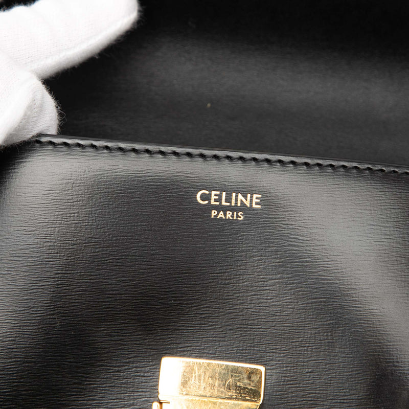 Shiny Calfskin Claude Chain Shoulder Bag - Image 5