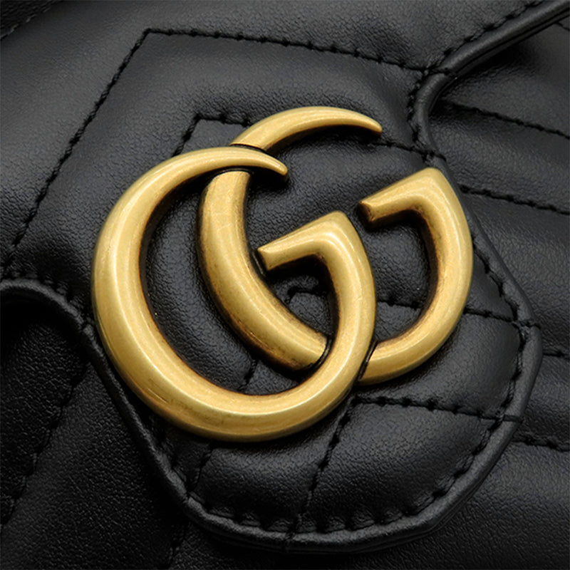 Mini GG Marmont Matelasse Calfskin Front Pocket Bucket Bag - Image 6