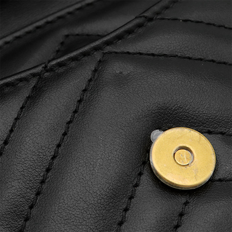 Mini GG Marmont Matelasse Calfskin Front Pocket Bucket Bag - Image 7