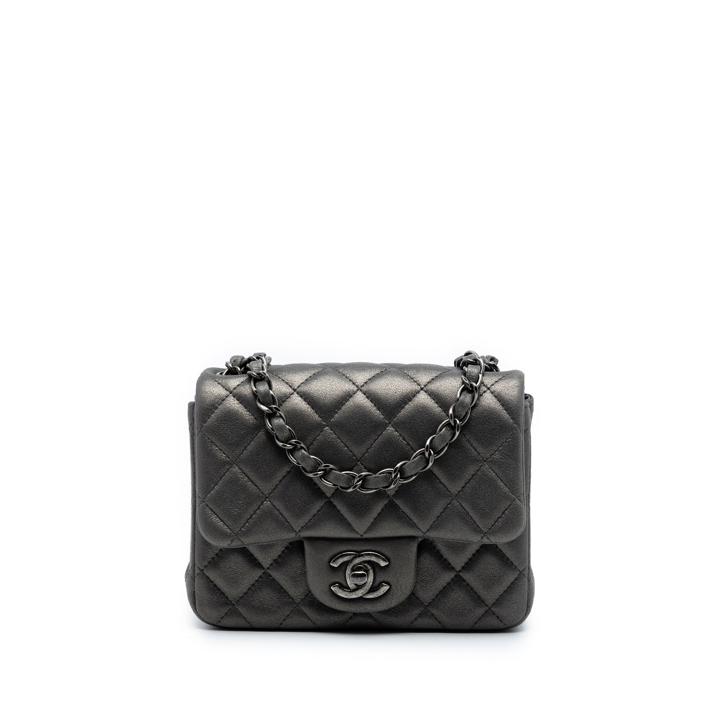 Mini Square Classic Lambskin Single Flap - Image 1