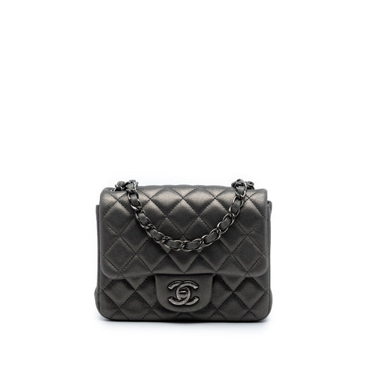 Mini Square Classic Lambskin Single Flap - Image 1