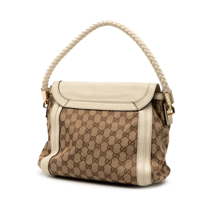 GG Canvas Bella Flap Satchel - Image 2
