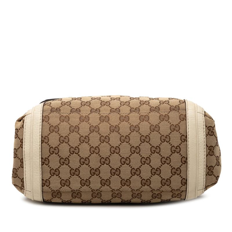 GG Canvas Bella Flap Satchel - Image 3