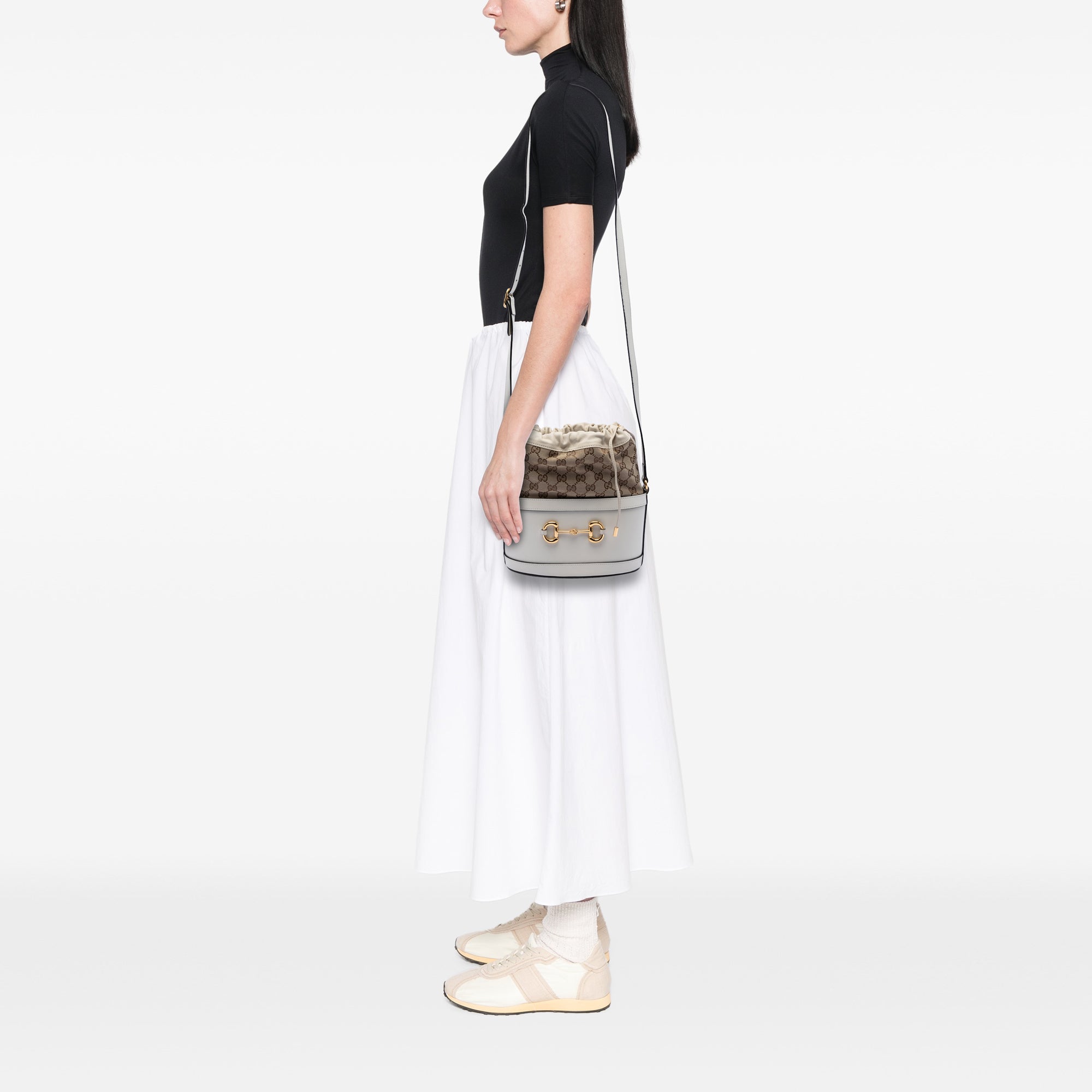 GG Canvas Horsebit 1955 Bucket Bag - Image 7
