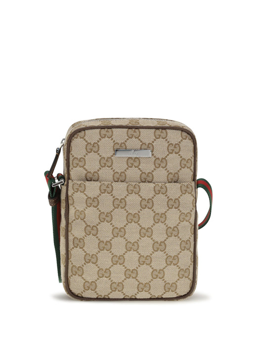 Gucci Shoulder Bag — Beige Fabric