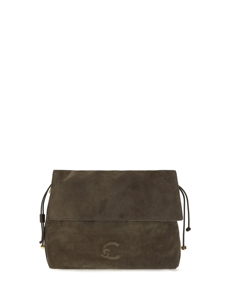 Coccinelle Lidia Shoulder Bag — Taupe Calf Leather