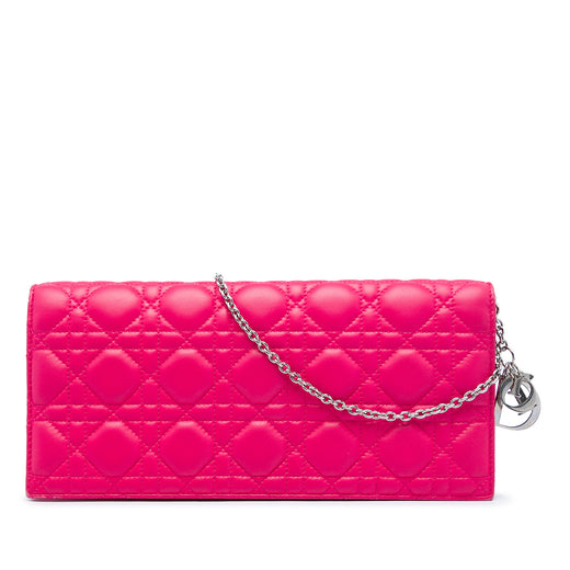 Lambskin Cannage Lady Dior Chain Convertible Clutch - Image 1