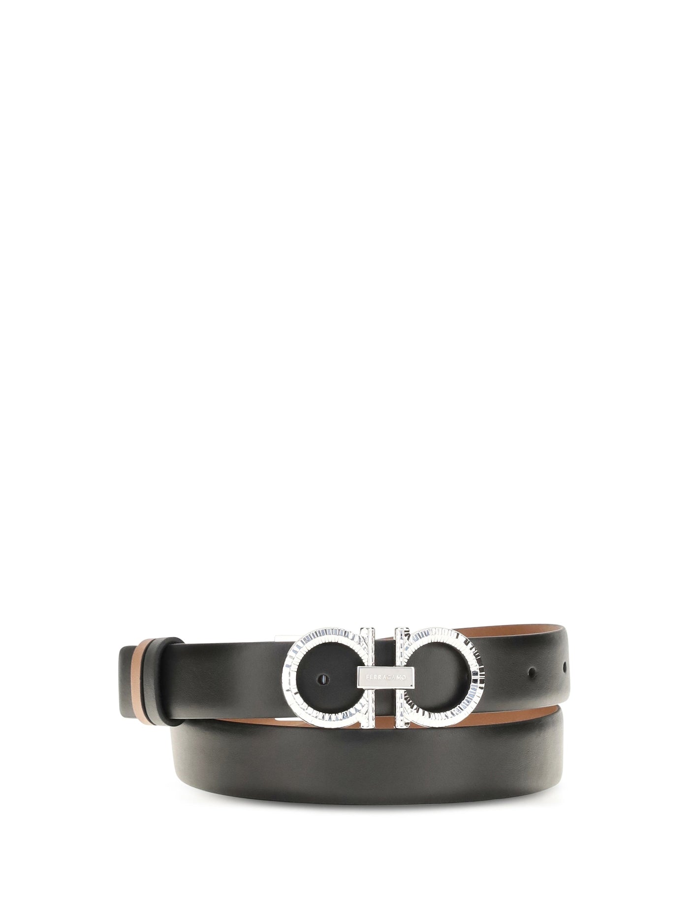 Ferragamo Belt — Brown Cognac Calf Leather Bos Taurus