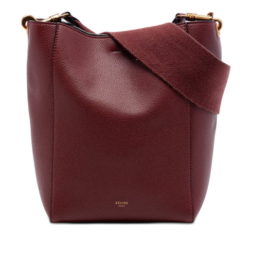 Small Leather Seau Sangle Bucket Bag - Image 1