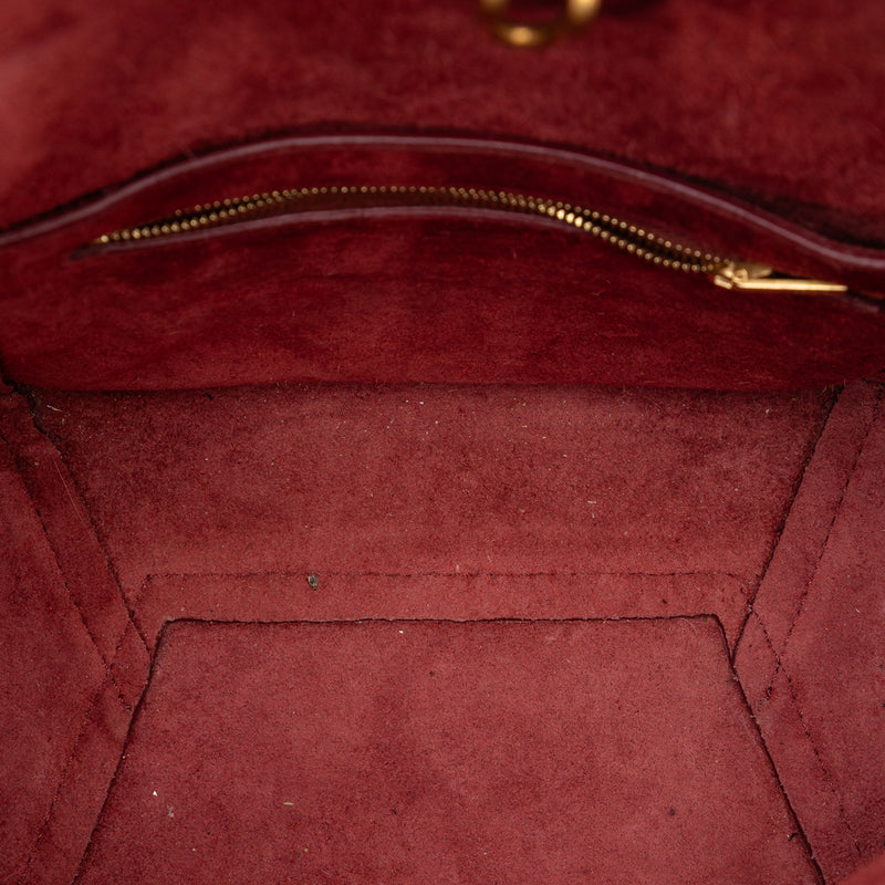 Small Leather Seau Sangle Bucket Bag - Image 4