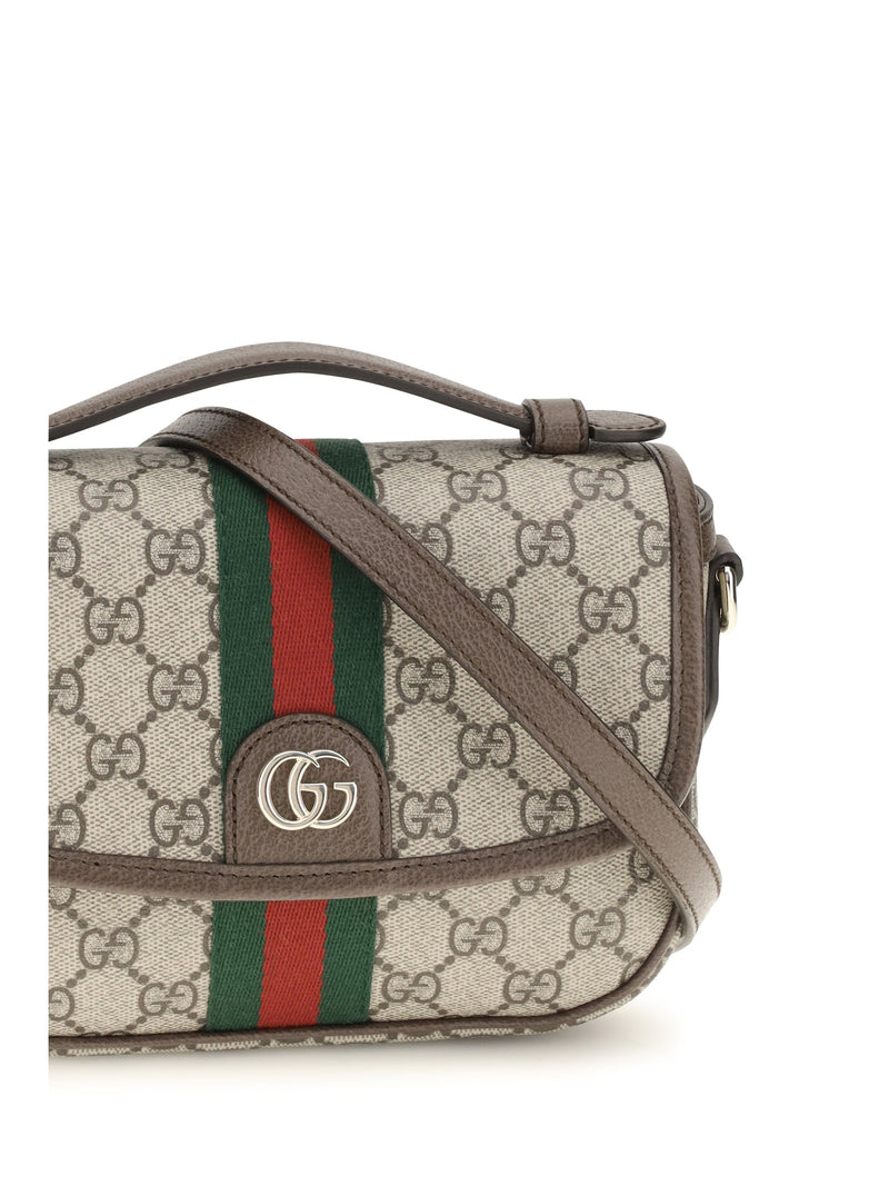Gucci Ophidia Shoulder Bag — Beige Fabric