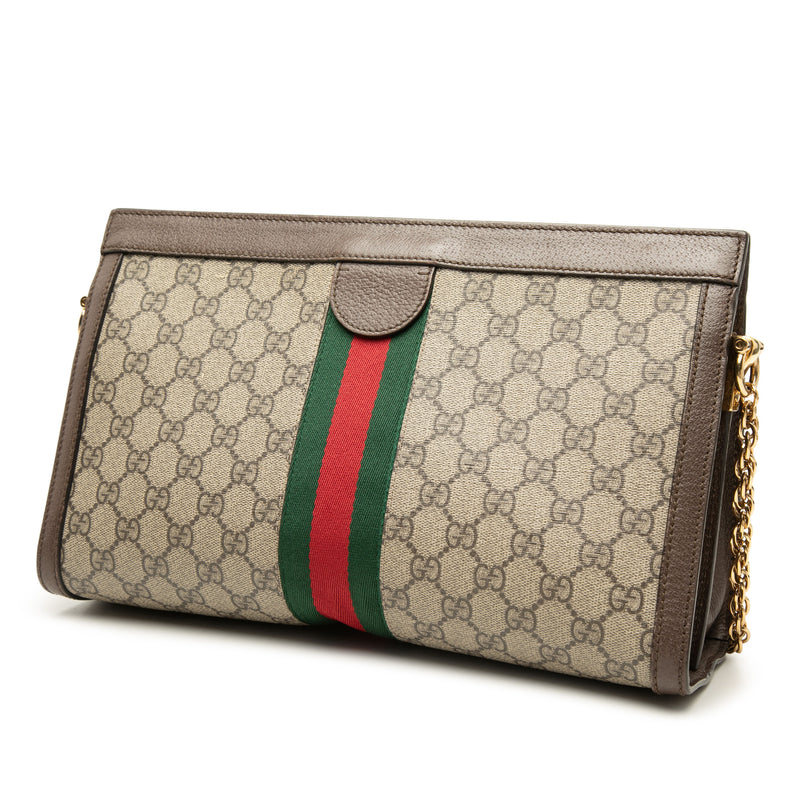 Medium GG Supreme Web Ophidia Chain Shoulder Bag - Image 2