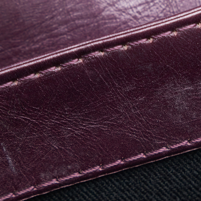 Glazed Matelasse Portobello Flap Bag - Image 9