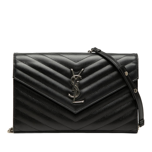 Grain De Poudre Chevron Cassandre Envelope Chain Wallet - Image 1