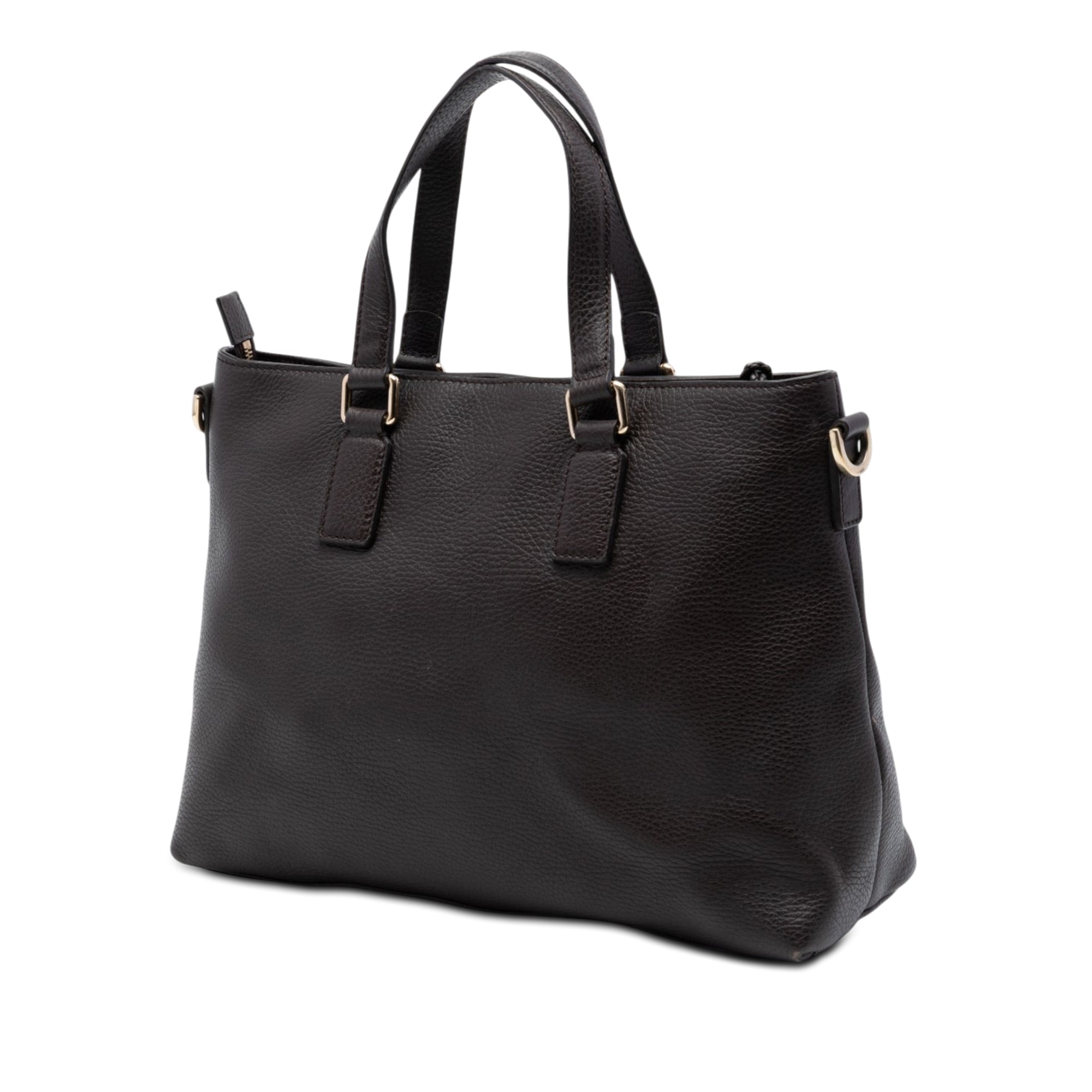 Leather Bamboo Tassel Satchel - Image 2