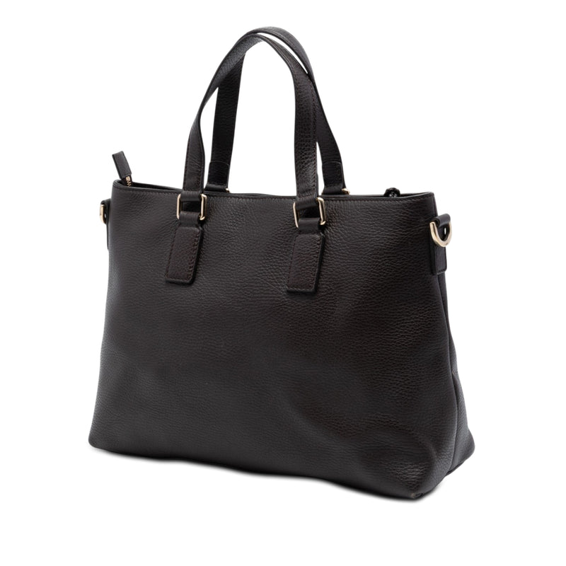 Leather Bamboo Tassel Satchel - Image 2