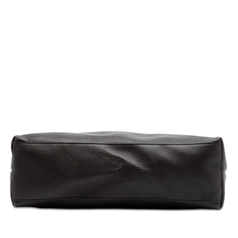 Leather Bamboo Tassel Satchel - Image 3