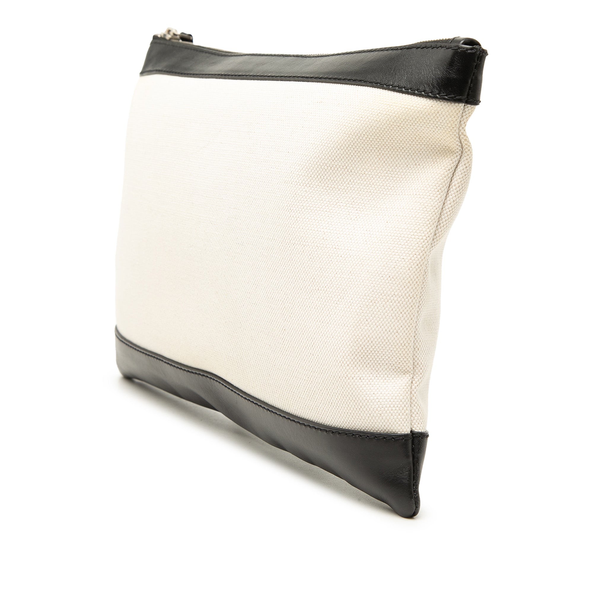 Canvas Navy Clip M Clutch - Image 2