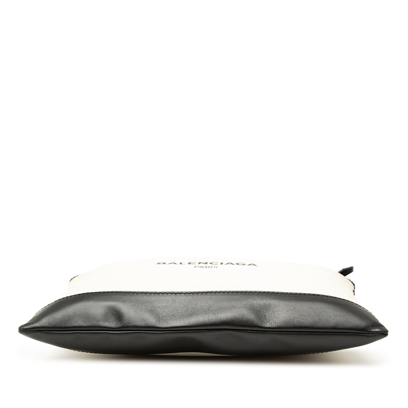 Canvas Navy Clip M Clutch - Image 3