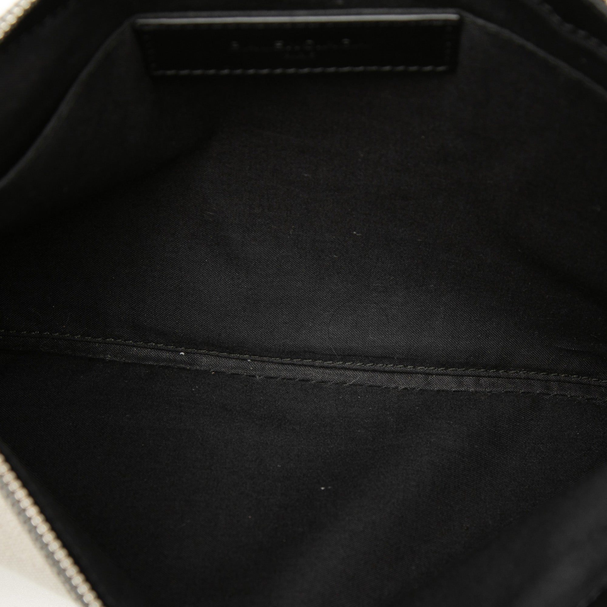 Canvas Navy Clip M Clutch - Image 4