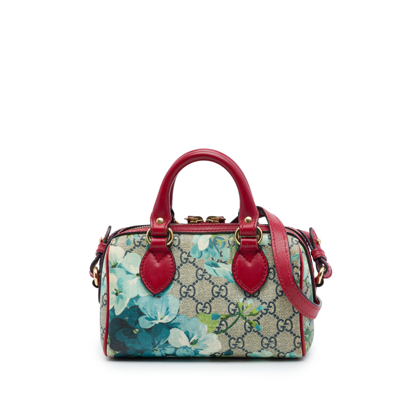 Mini GG Supreme Blooms Boston Bag - Image 1