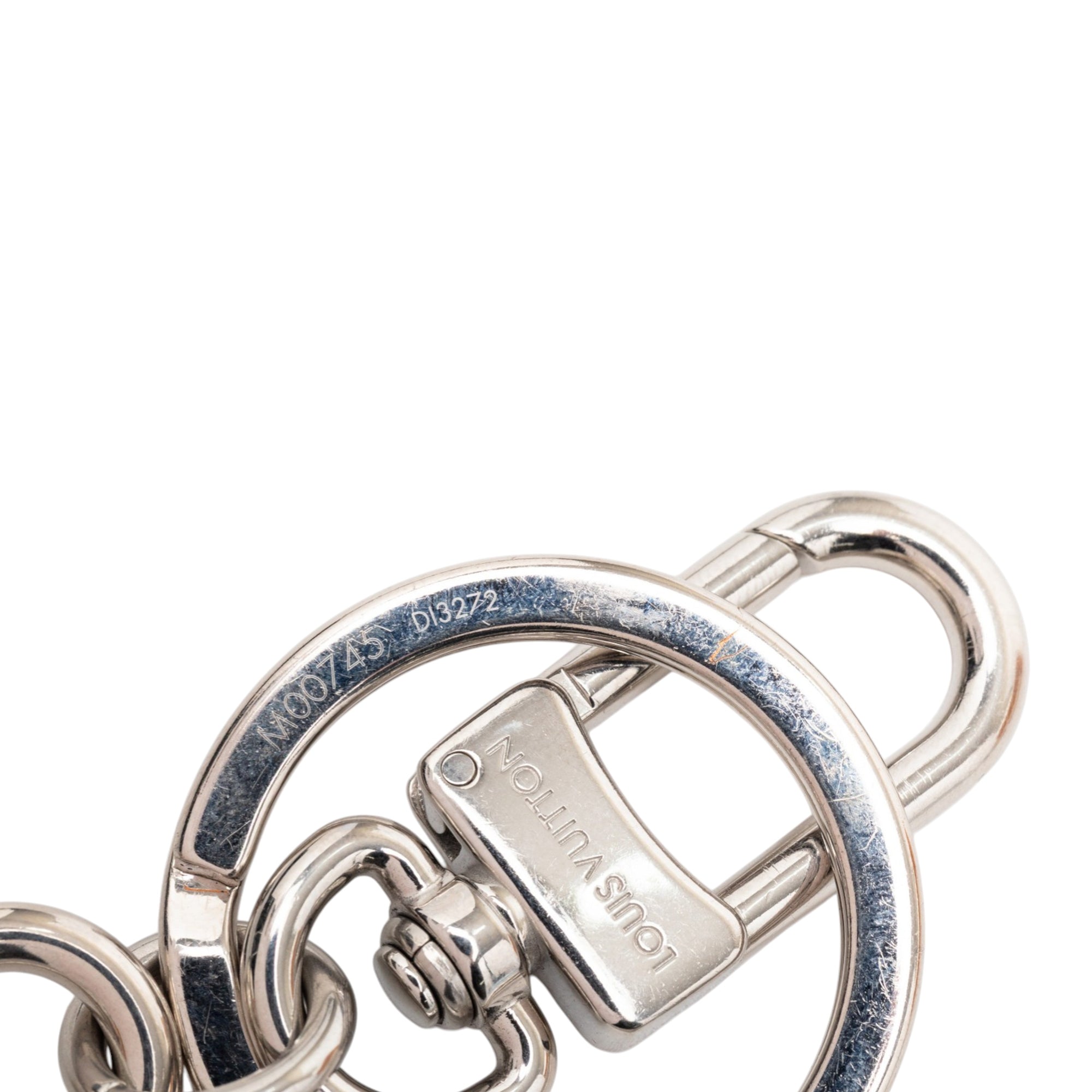 Leather Dragonne LV Padlock Bag Charm and Key Holder - Image 3