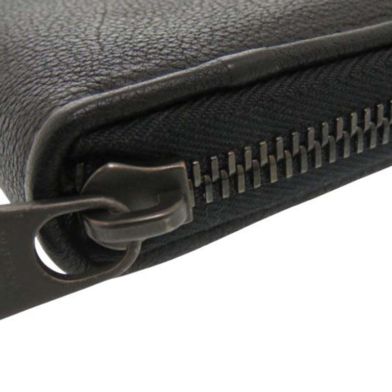 Grained Leather Zip Around Organizer Long Wallet - Image 10