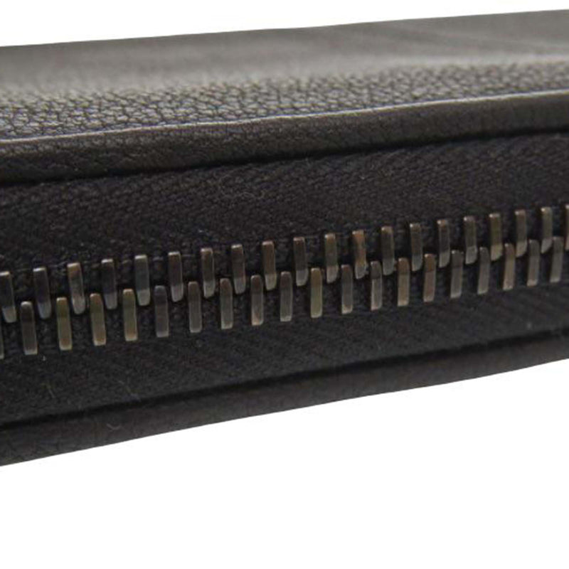 Grained Leather Zip Around Organizer Long Wallet - Image 11