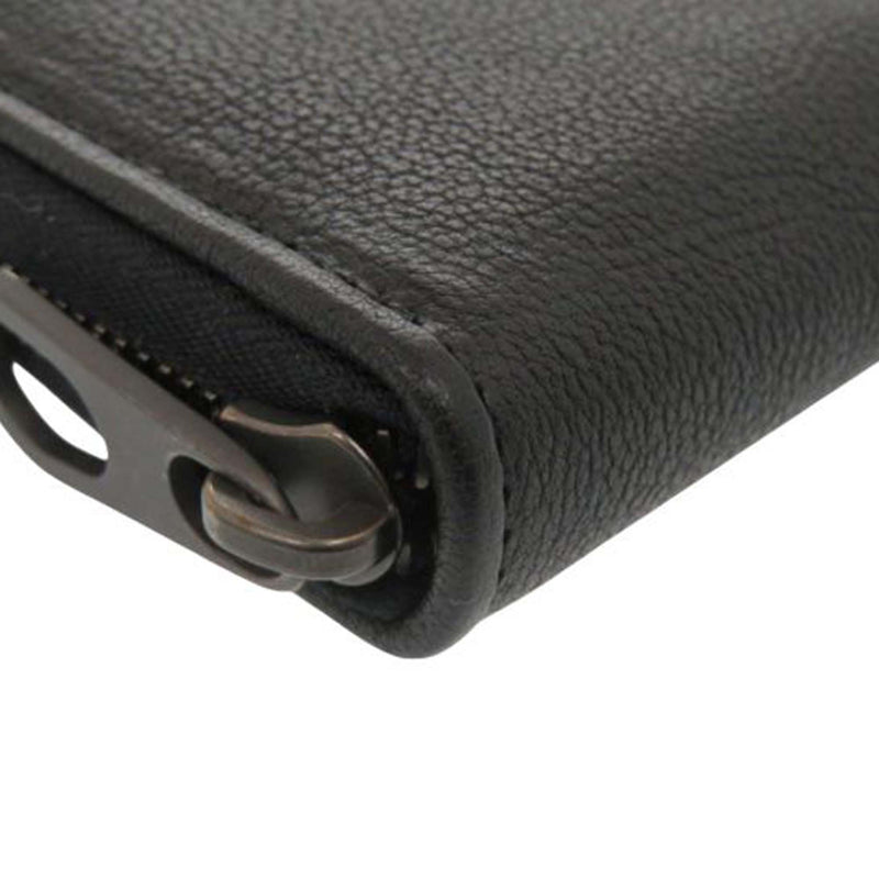 Grained Leather Zip Around Organizer Long Wallet - Image 6
