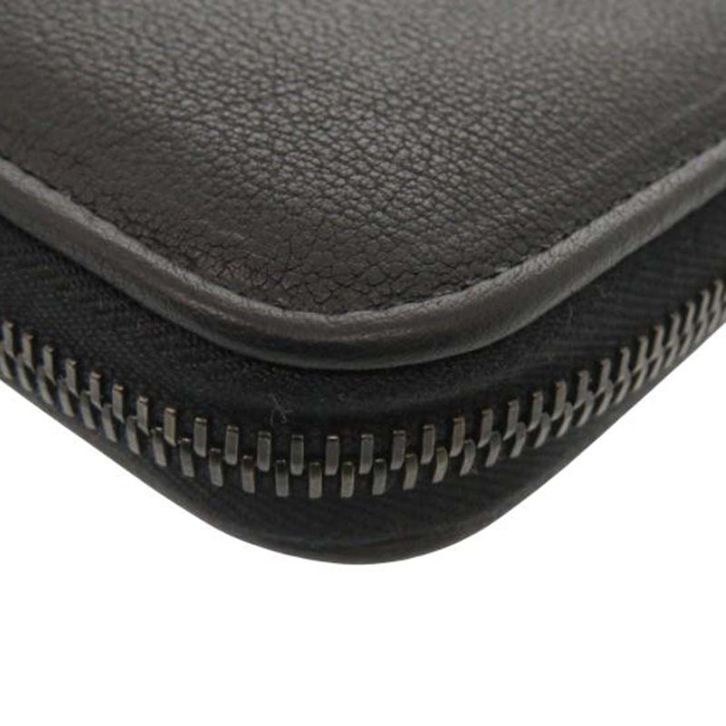 Grained Leather Zip Around Organizer Long Wallet - Image 8