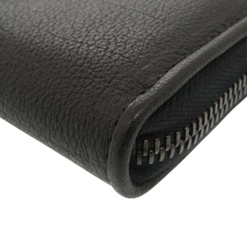 Grained Leather Zip Around Organizer Long Wallet - Image 9