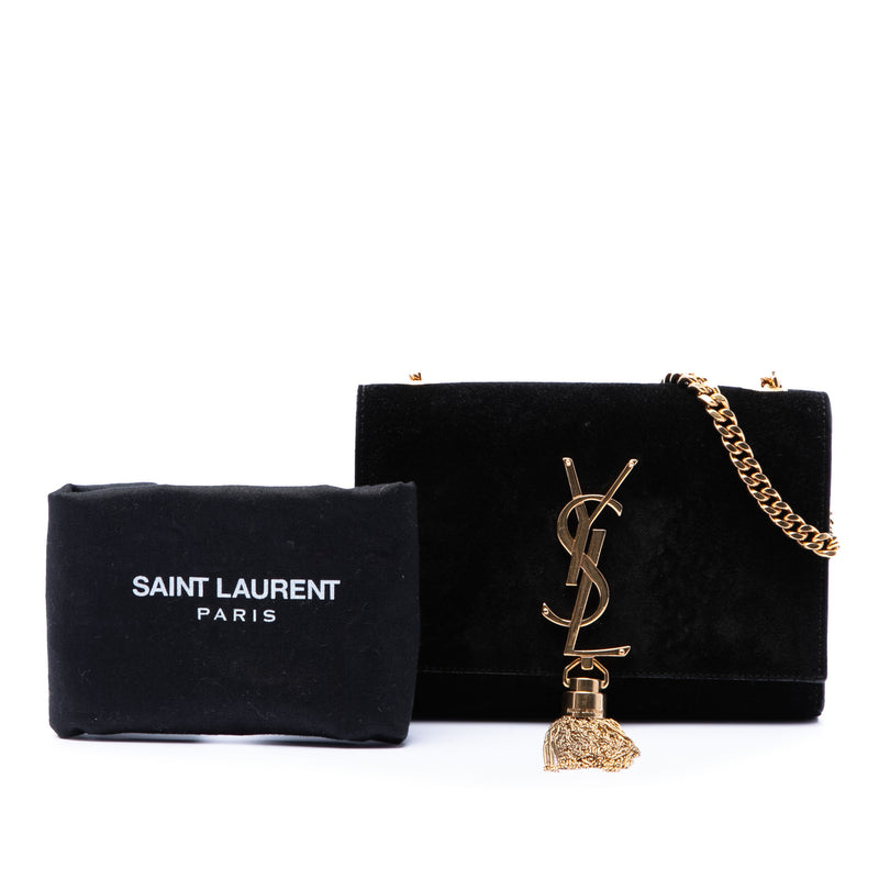 Small Suede Monogram Kate Tassel Crossbody - Image 8