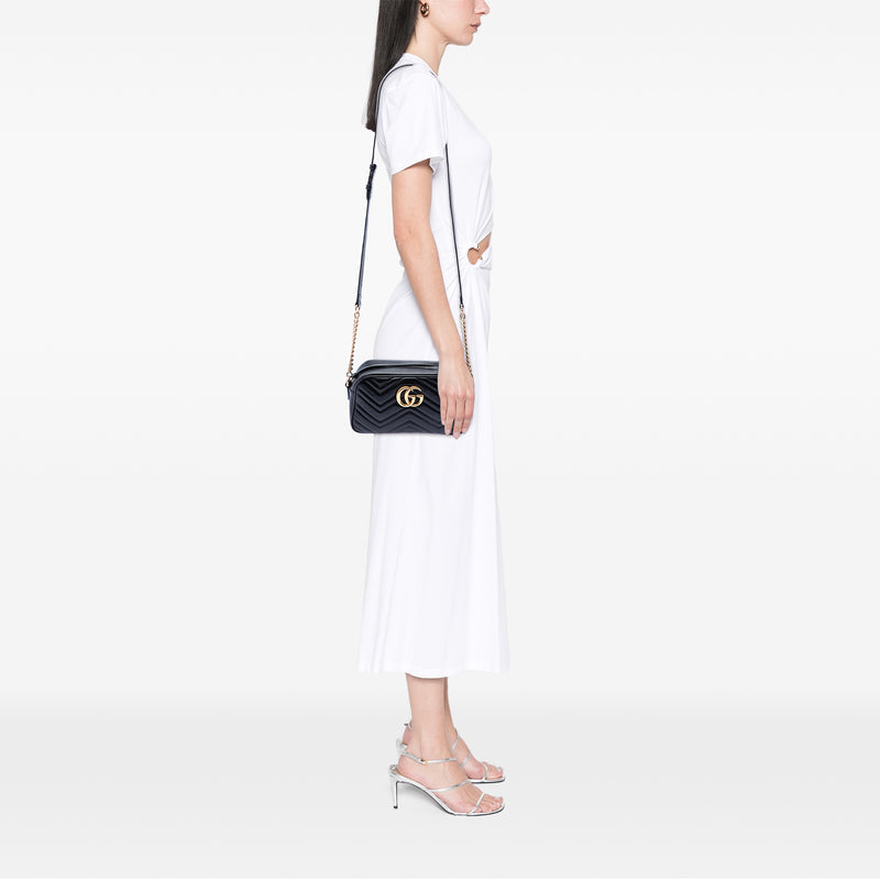 Small GG Marmont Matelasse Calfskin Crossbody - Image 6