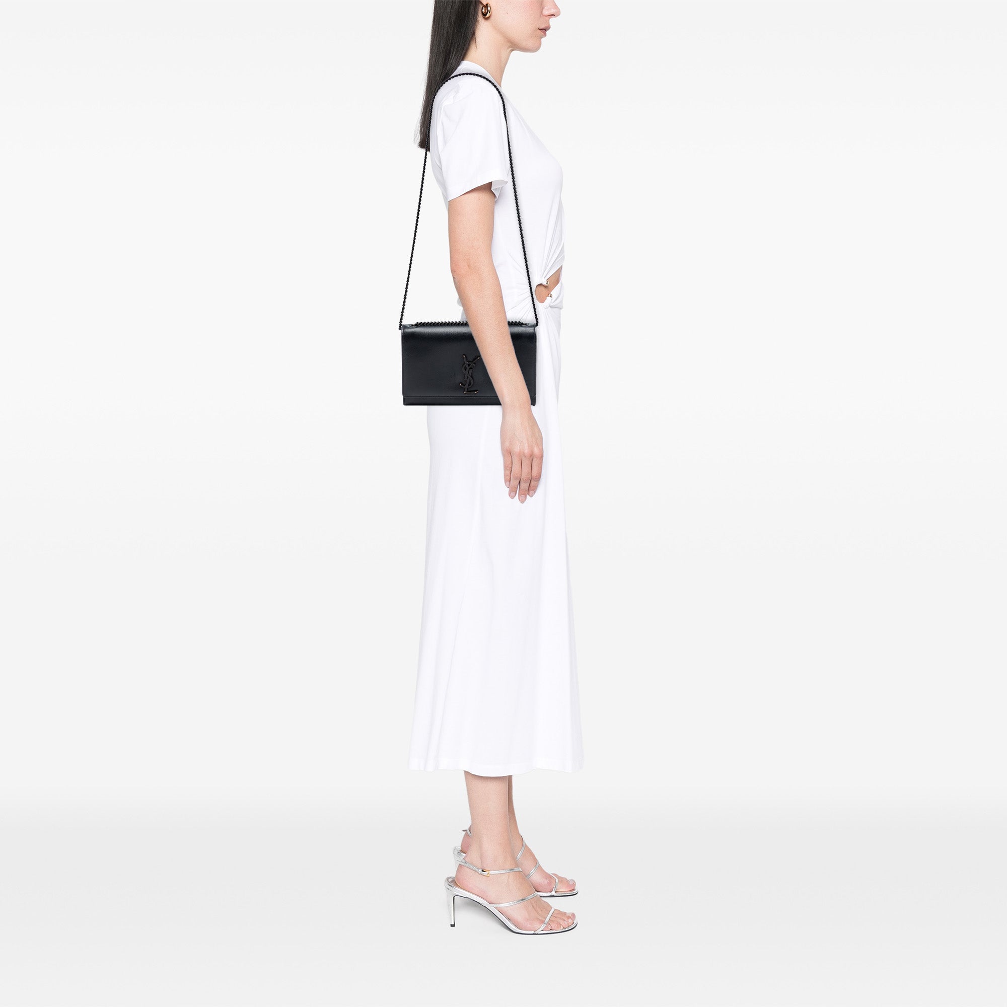 Medium Grain De Poudre Monogram Monochrome Kate Crossbody - Image 7