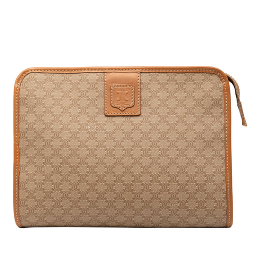 Macadam Coated Canvas Clutch - Image 1
