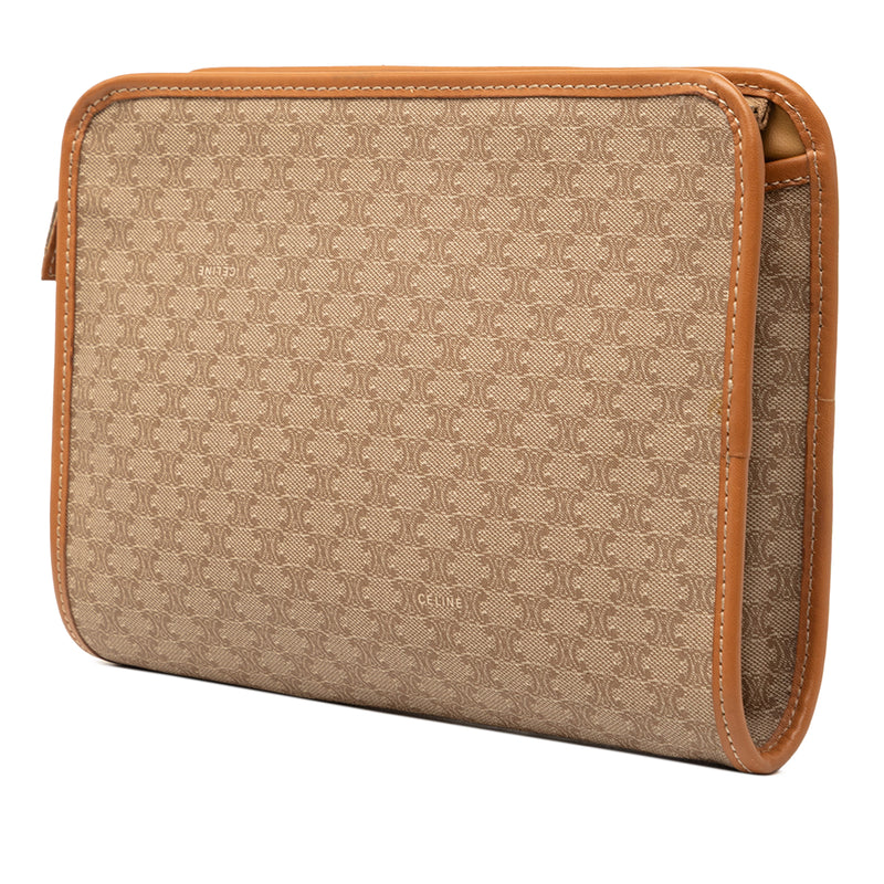 Macadam Coated Canvas Clutch - Image 2