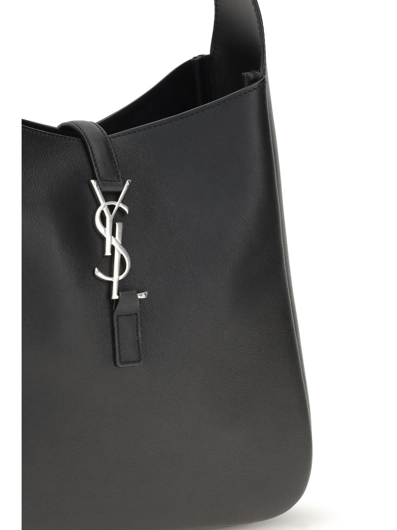 Saint Laurent Le 5 À 7 Shoulder Bag — Black Calf Leather Bos Taurus