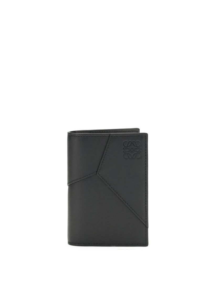 Loewe Puzzle Edge Card Case — Black Calf Leather Cases