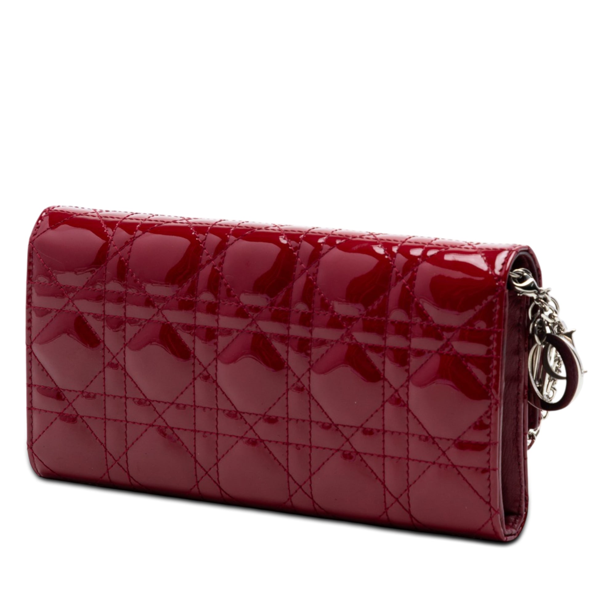 Patent Cannage Lady Dior Wallet On Chain - Image 2