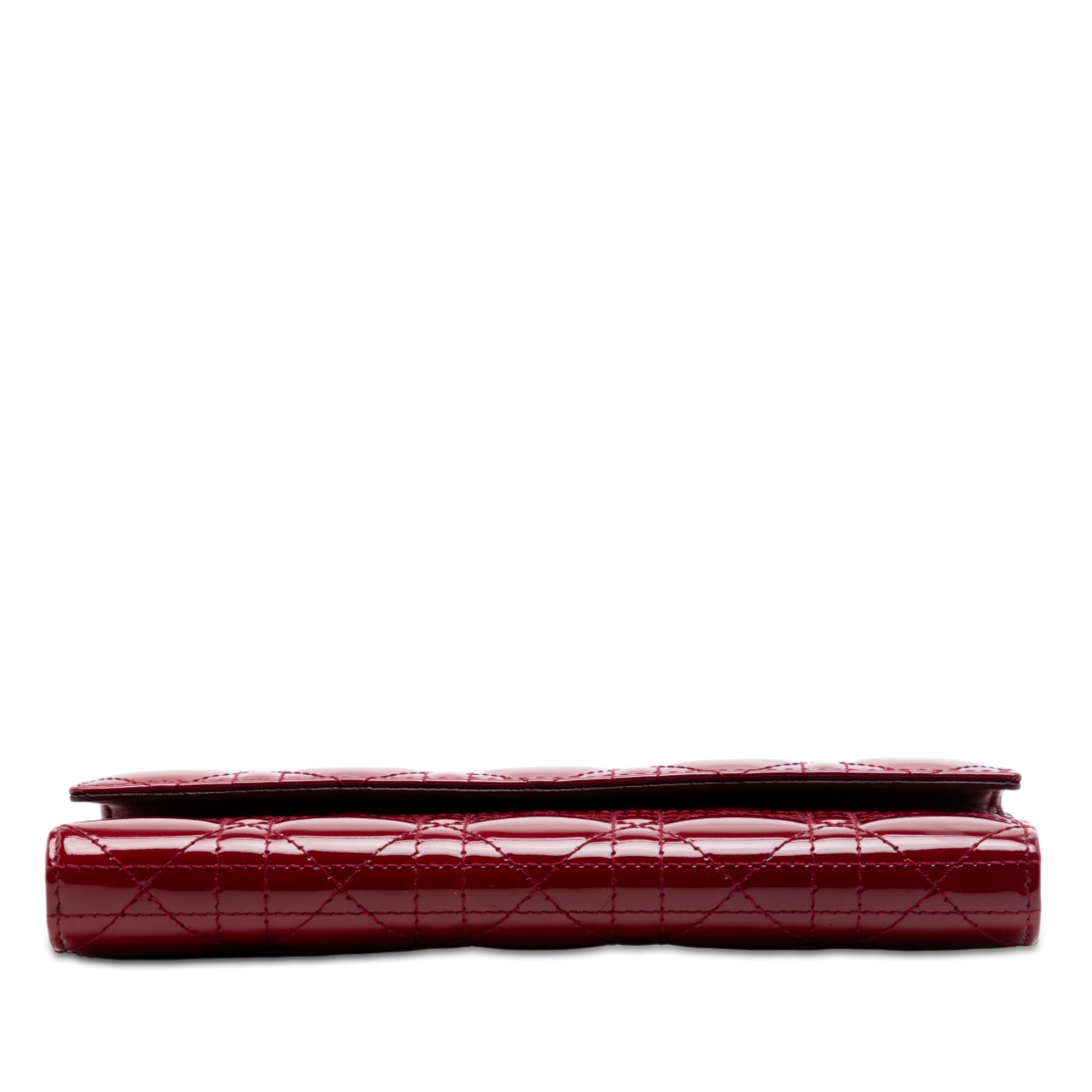 Patent Cannage Lady Dior Wallet On Chain - Image 3