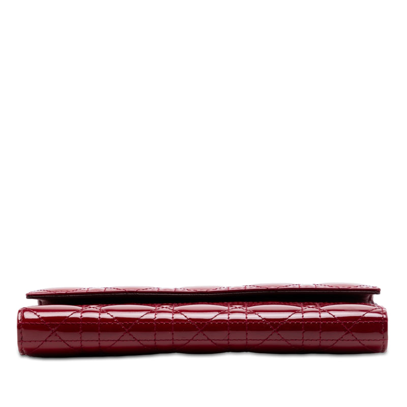 Patent Cannage Lady Dior Wallet On Chain - Image 3