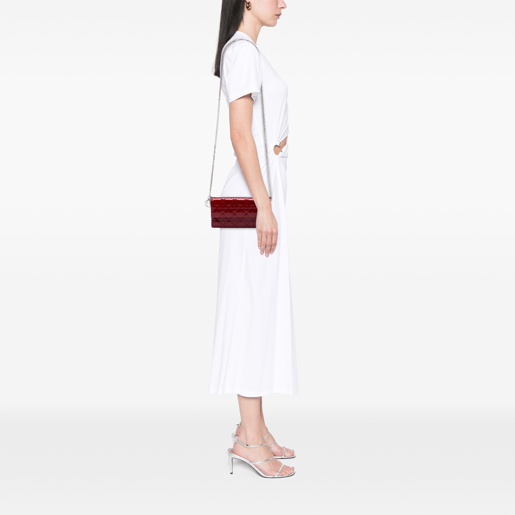 Patent Cannage Lady Dior Wallet On Chain - Image 6