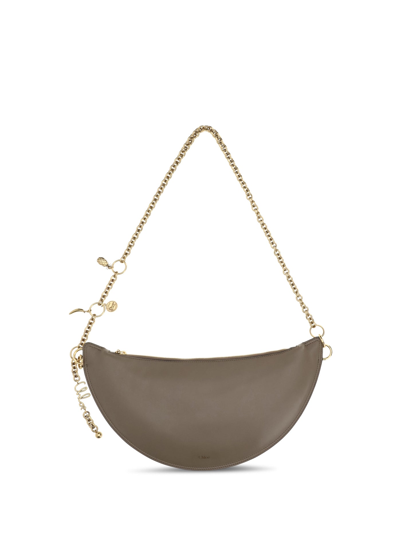 Chloé Icons Shoulder Bag — Gray Calf Leather Bos Taurus