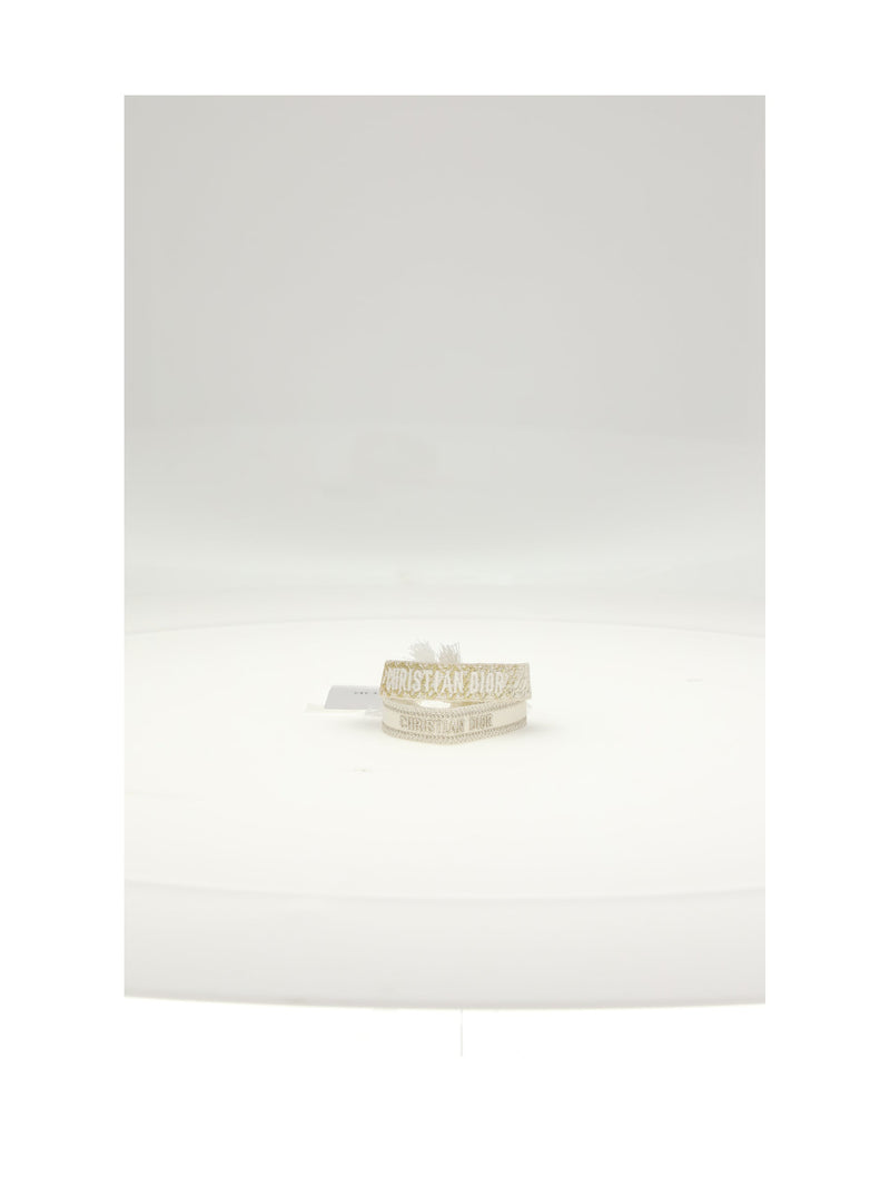 Dior Woven Cotton Bracelet — Gold Bracelets