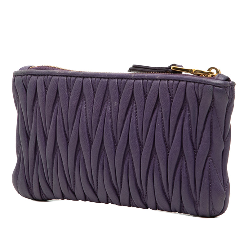 Matelasse Leather Pouch - Image 2